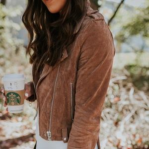 ZARA Suede Moto Jacket